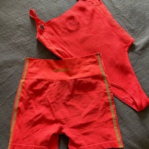 Ivy park bodysuit and shorts